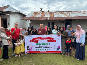 Astra Motor Bengkulu Beri Bantuan Makanan Tambahan Bergizi